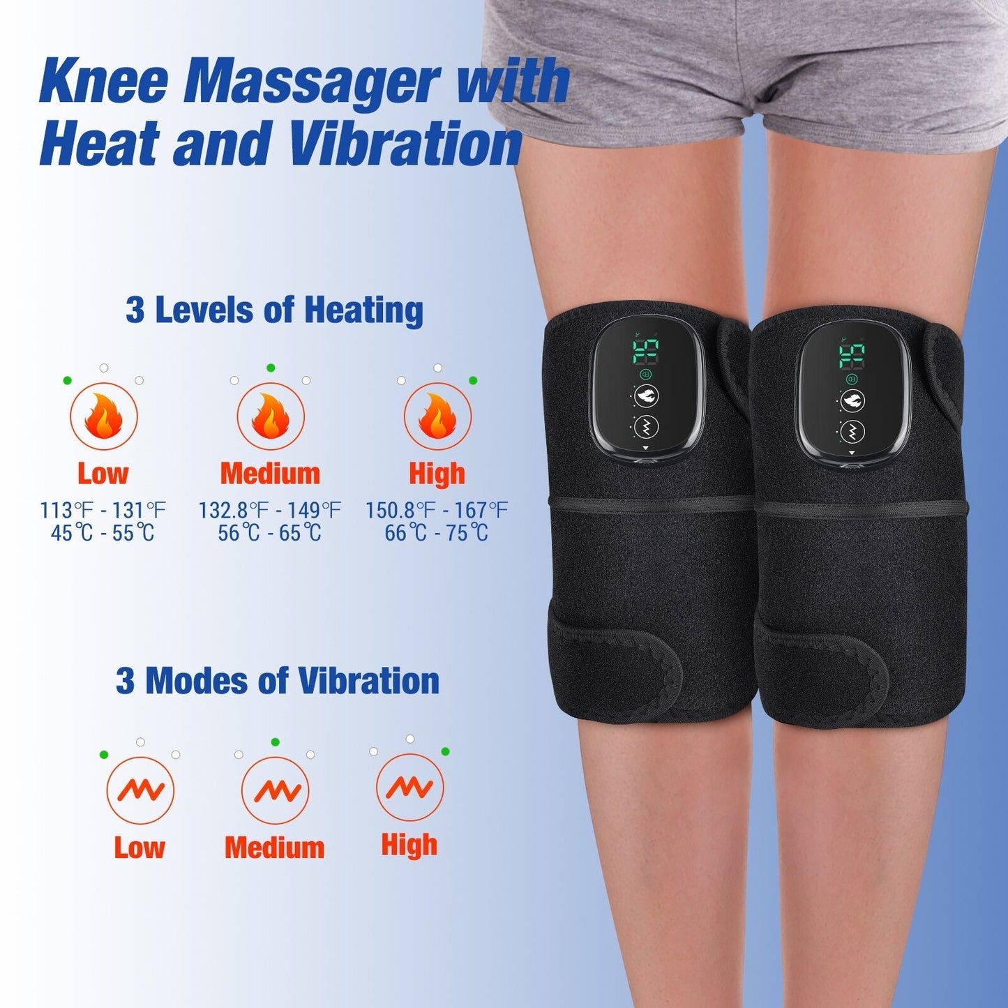 3-in-1 Thermal Knee Massager