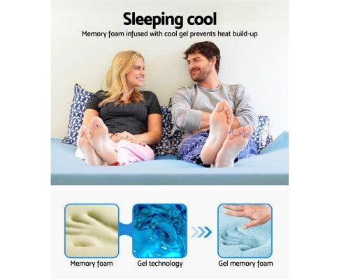 Cool Gel Memory Foam Mattress Topper