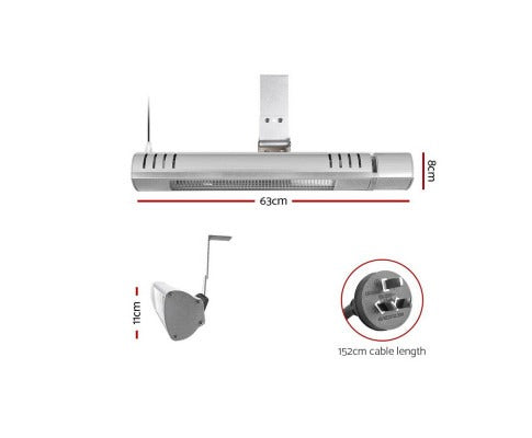 Electric Strip Heater Infrared Radiant Heaters 2000W