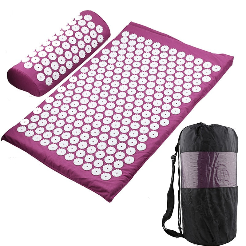 Yoga Acupressure Mat With Bag and Pillow