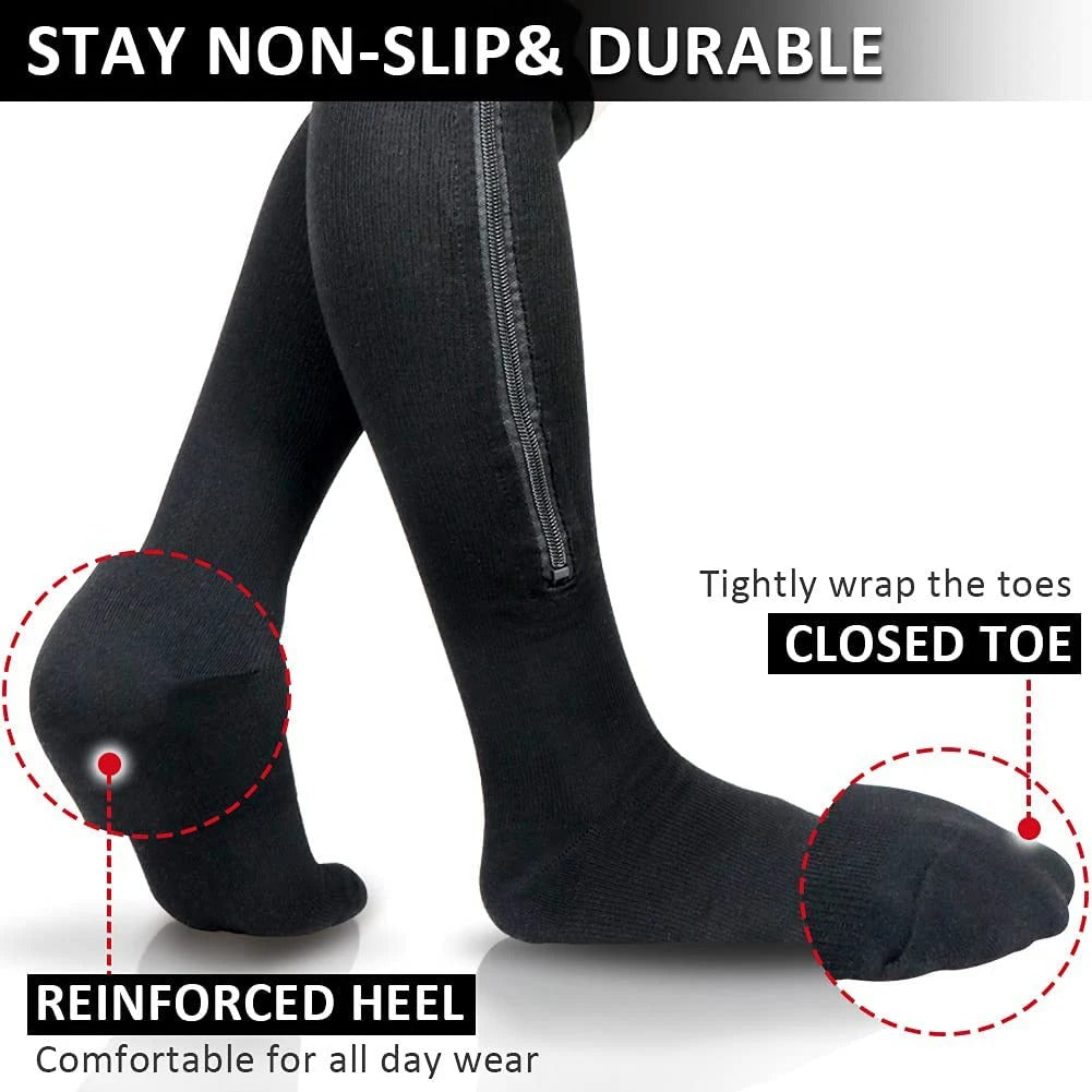 Medical Zipper Compression Socks