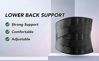 Lower Back Brace with 6 Stays Anti-skid Orthopedic Lumbar Support