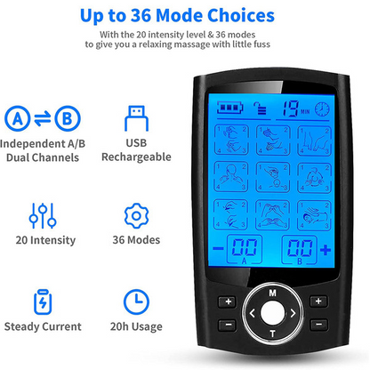 TENS / EMS Machine Premium 36 Modes