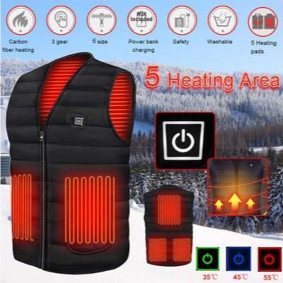 Unisex Electric Heated Vest: USB-Powered Thermal Jacket for Winter Warmth