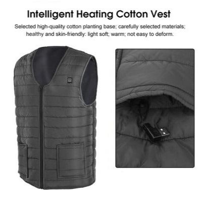 Unisex Electric Heated Vest: USB-Powered Thermal Jacket for Winter Warmth