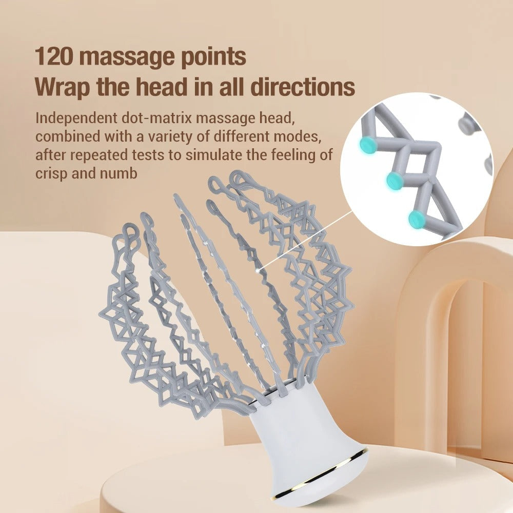 Wireless Electric Vibration Physiotherapy Head Masssager