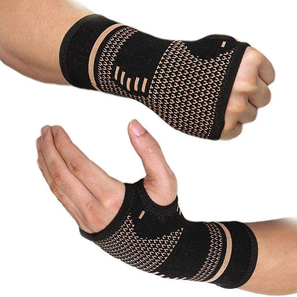 Copper Wrist Compression Sleeve