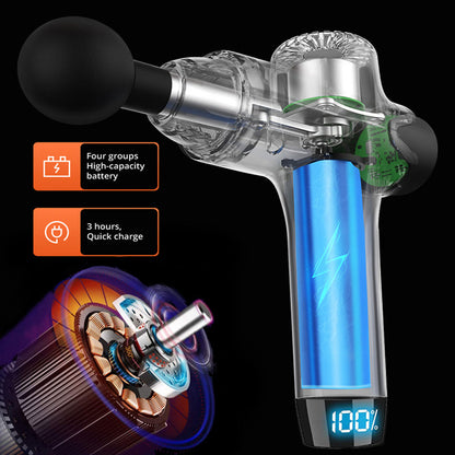 ProMax Massage Gun - 6 Speeds/8 Heads - Touch Screen